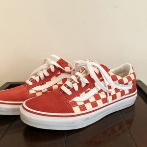 Red Checkered Vans